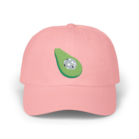 Disco Avocado Embroidered Cap